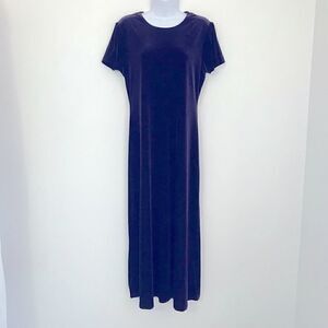 Gorgeous Luxurious Purple Large Slip On Long Dress